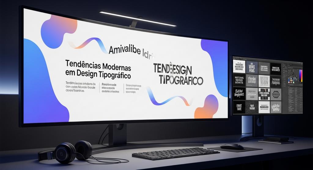 Tendências Modernas em Design de Tipos de Letra